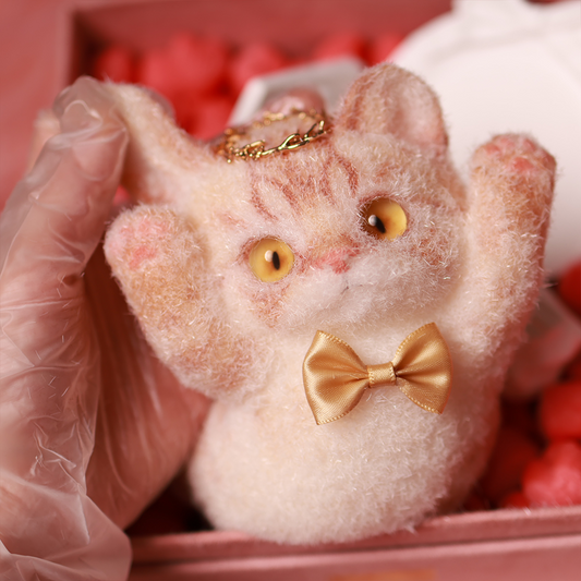 Chaton Élégant Anti-Stress - Version Fine et Allongée, Décoration de Bureau Zen, Idée Cadeau Minimaliste,Fabrication Artisanale-couleur#6