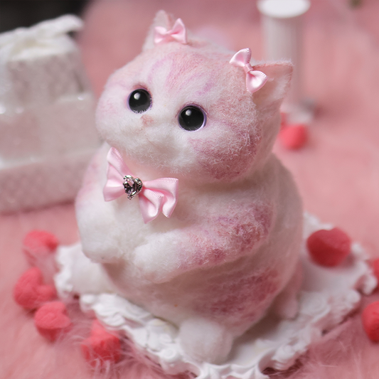 Chaton Dodou Anti-Stress - Version Ronde et Trapue, Jouet Sensoriel Extra-Doux pour Détente Profonde,Fabrication Artisanale-couleur#2