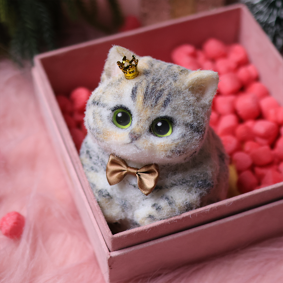 Chaton Dodou Anti-Stress - Version Ronde et Trapue, Jouet Sensoriel Extra-Doux pour Détente Profonde,Fabrication Artisanale-Chat Leopard#2